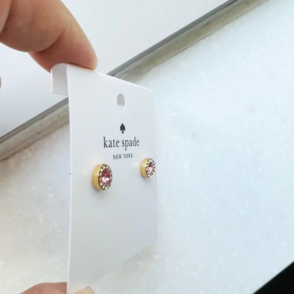 kate spade pink small studs 🌼 - Picture 3 of 4